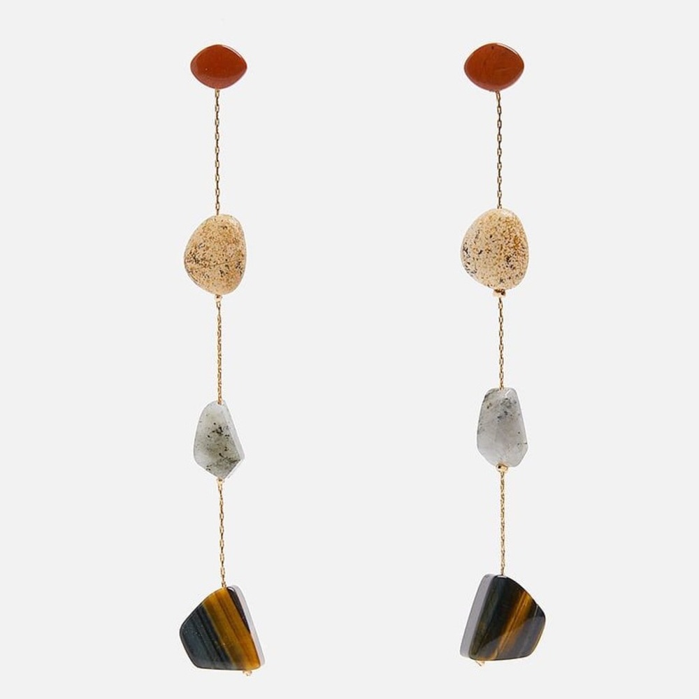 ZARA Pebble Earrings GORGEOUS🌹